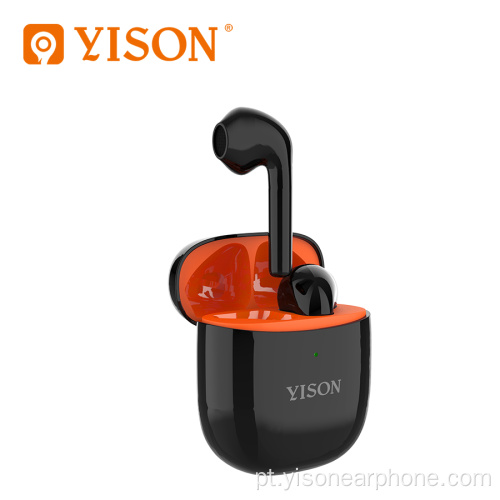 Fone de ouvido estéreo sem fio verdadeiro Yison Celebrat V5.1 TWS